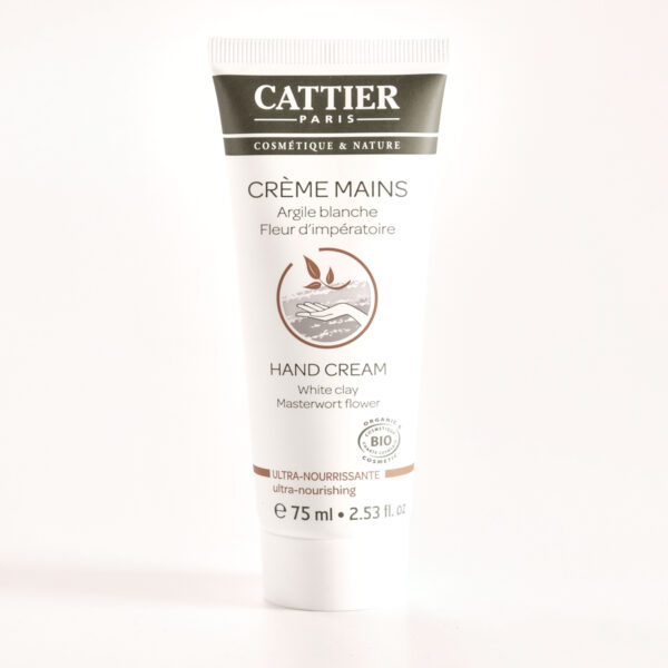 Hooldav kätekreem valge saviga 75ml Cattier